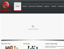 Tablet Screenshot of corascent.com